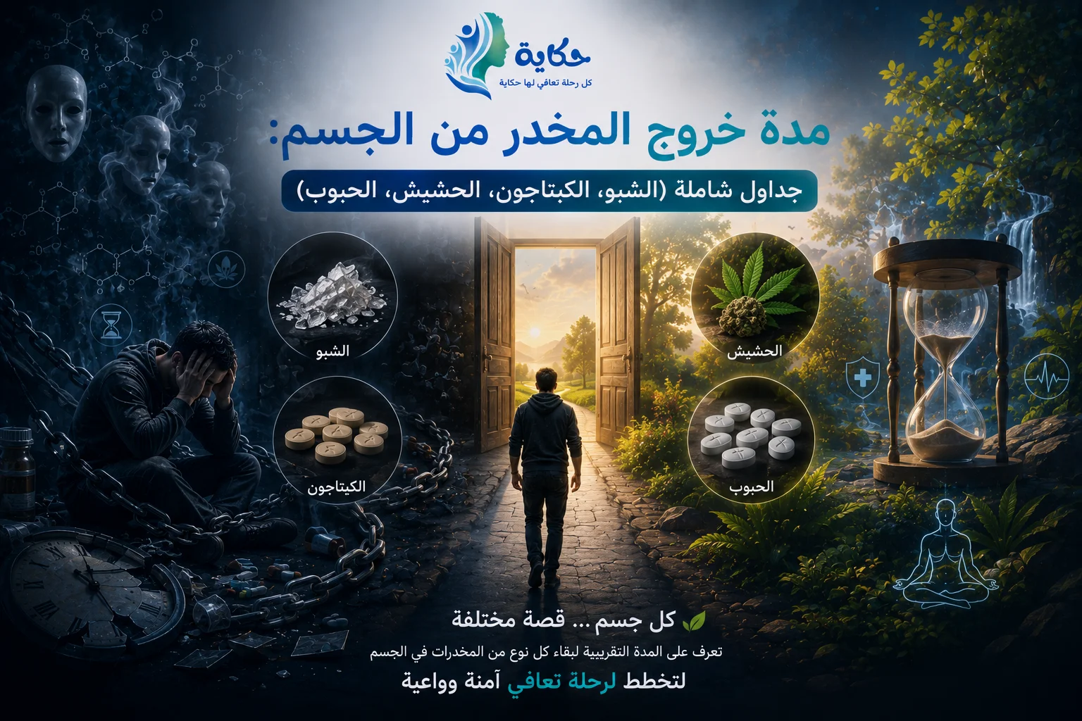 مدة خروج المخدر من الجسم: جداول شاملة (الشبو، الكبتاجون، الحشيش، الحبوب)